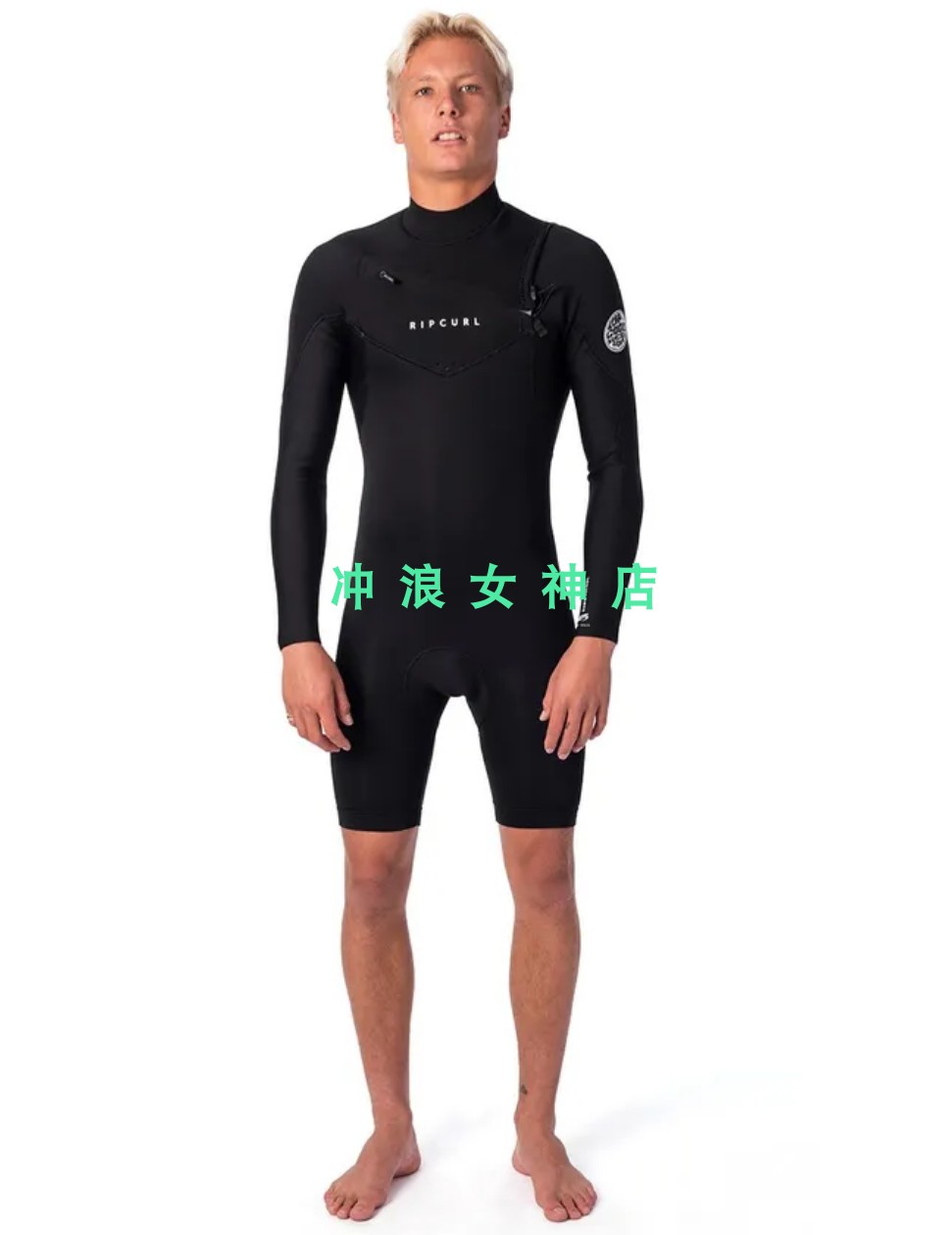 RIP CURL2mm冲浪潜水防寒服湿衣长袖半身男DawnPatrol springsuit