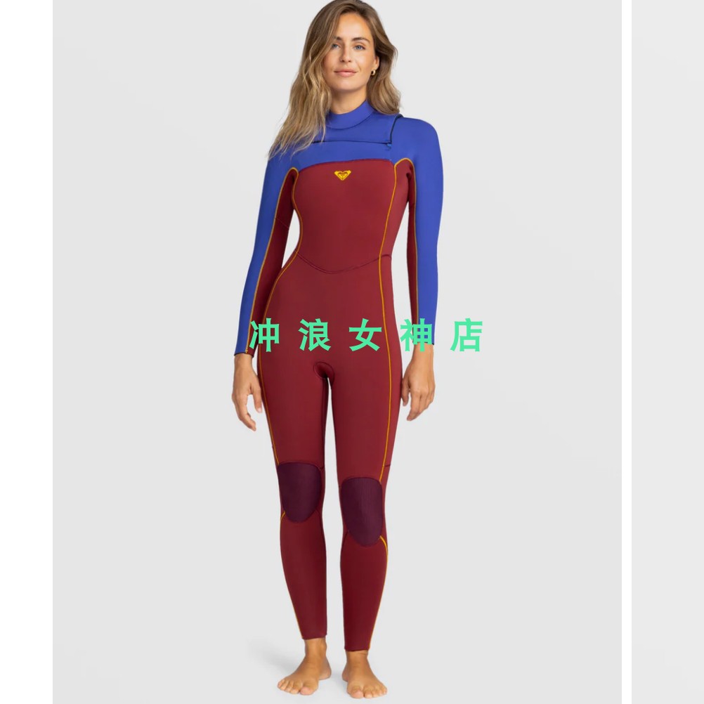 推荐Roxy3mm4mm潜水服冲浪全身防寒服湿衣冬女 Rise Surf Wetsuit