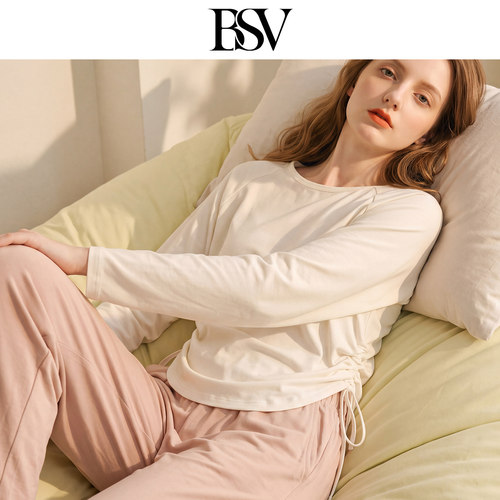 BSV霞黛芳慵懒风宽松显瘦女云朵棉质感柔软家居服