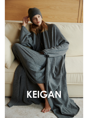 山羊绒围巾领开衫软糯