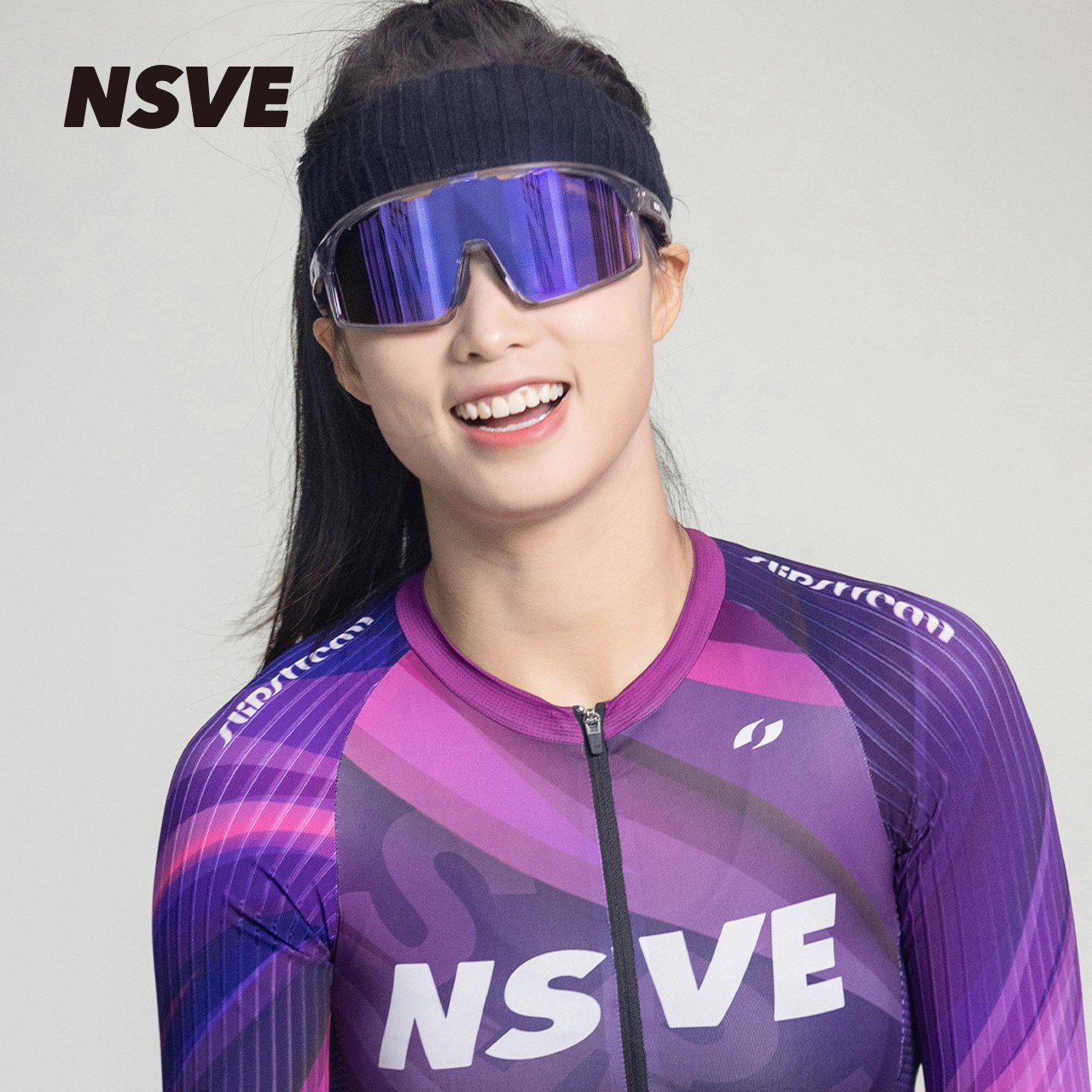 李思同款NSVE骑行跑步眼镜果冻系列可选变色太阳镜运动墨镜30012