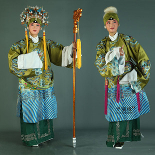 戏曲老旦蟒京剧豫剧秦腔戏服戏剧服装佘太君国太蟒袍舞台女演出服