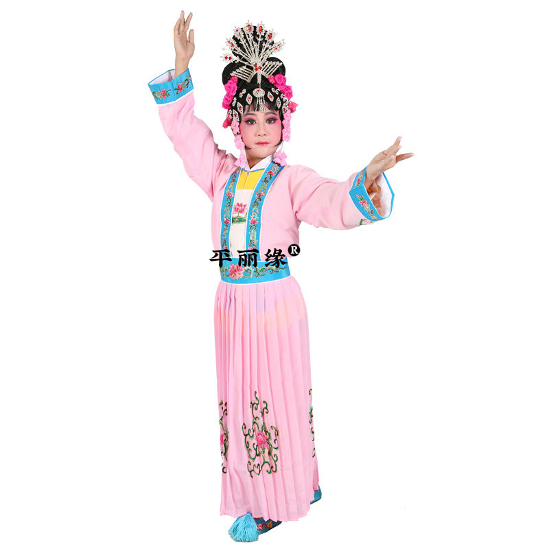 儿童戏曲演出服戏剧古装天女散花服装戏剧反串花旦仙女舞台戏装