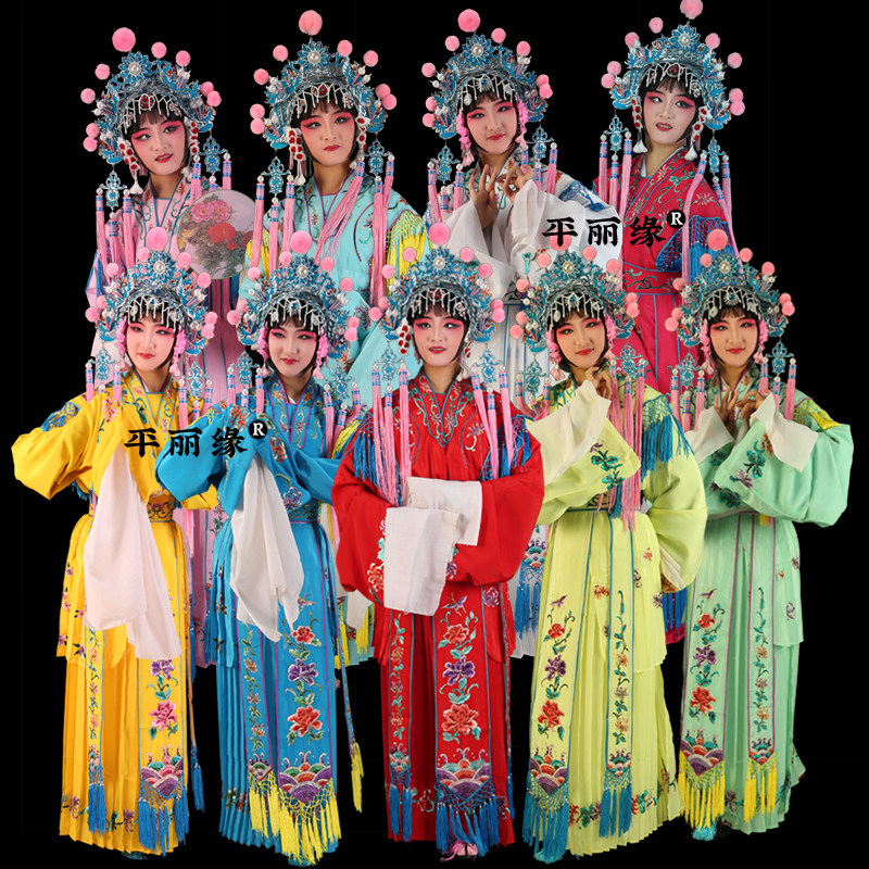 戏曲宫装京剧宫女小姐丫环花旦青衣古装衣仙女公主戏服