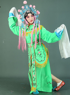 戏曲服装宫女衣宫装戏装社火庙会文艺高跷服装戏剧小姐丫鬟古装衣