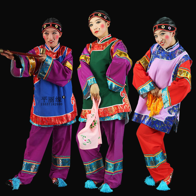 戏曲服装戏剧古装舞台演出彩旦丑婆媒婆老婆背心地主婆坎肩媒婆坎