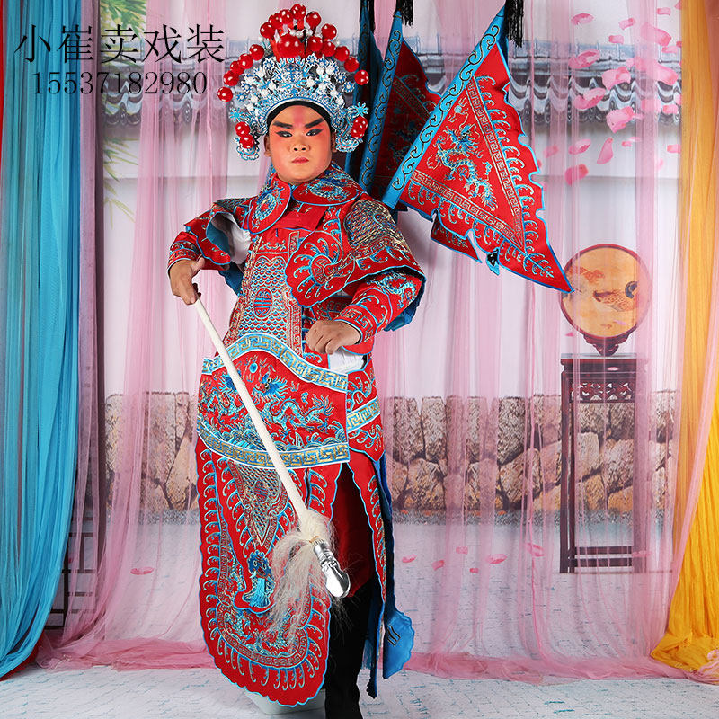 戏曲舞台演出京剧武将古装