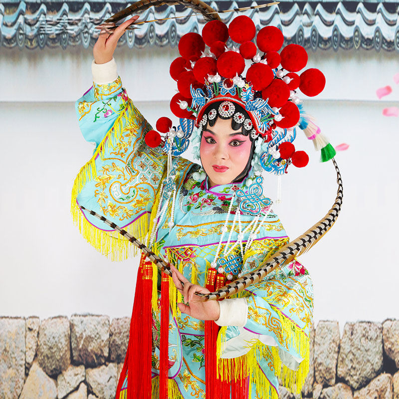 戏曲改良靠京剧女靠武旦服饰刀马旦小靠女将军穆桂英服装女改良靠