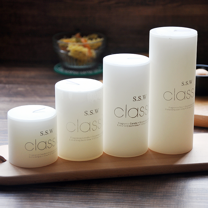 4只套裝高低搭配多色選多用蠟燭