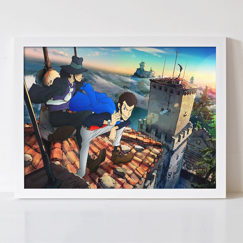 鲁邦三世 峰不二子 次元大介 蕾贝卡 石川五右卫门 周边 海报挂画