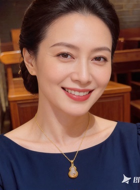 天然玉髓葫芦锁骨链女新中式