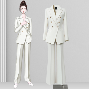 高级感主持人职业西服套装 ol气质通勤正装 外套女2025新款 休闲西装