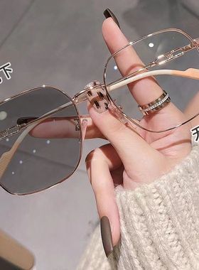 成品变色开车墨镜100有度数200近视300眼镜400男500女散光显瘦潮