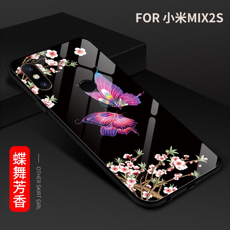 小米mi mix2s手机壳MDE5软边5.99英寸mlx2玻璃彩壳m1x2女mimix2s