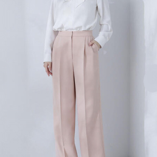 NBB春秋季 休闲长裤 新品 通勤OL直筒西裤 纯色中长款 30140日单女装
