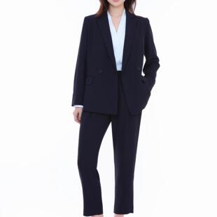 外套通勤OL百搭套装 50304日单女装 西装 纯色双排扣长袖 NBB春夏季