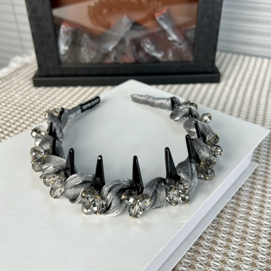 高级感薄纱缠绕百搭氛围感轻奢风优雅气质发箍发卡时尚精美发饰