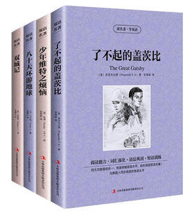 双语名著4册了不起的盖茨比少年维特之烦恼八十天环游地球双城记英文版+中文版名家全译本中英对照双语外国小说初高中学生课外书籍