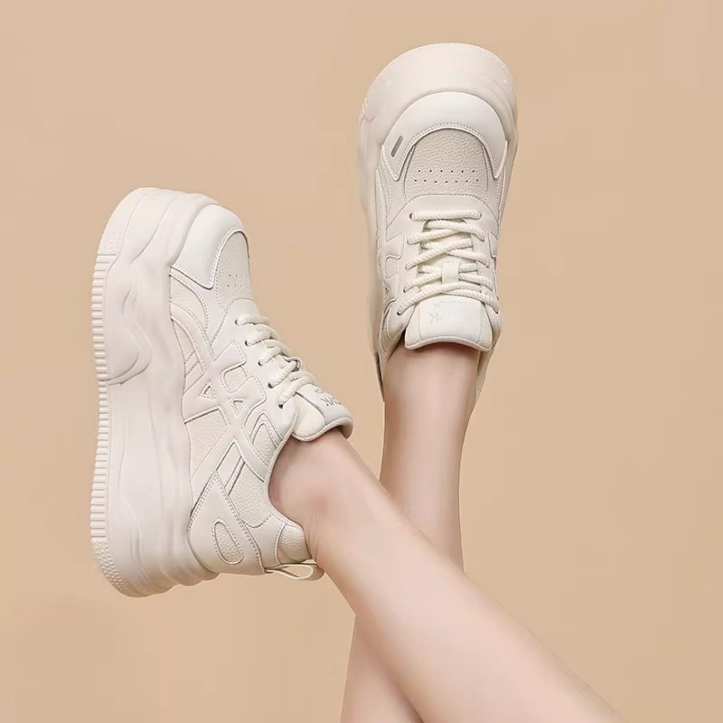内增高小白鞋女款2026新款爆款春秋百搭松糕小个子休闲厚底板鞋子,女鞋,时尚休闲鞋,淘宝优惠券,粉丝福利购,淘宝优惠卷