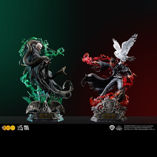 华纳正版MGLTOYS1/4哈利波特VS伏地魔决战时刻雕像手办大摆件收藏