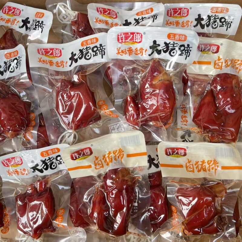 许之郎卤猪蹄五香味蜜汁味休闲办公零食温州特产散包装称重500g