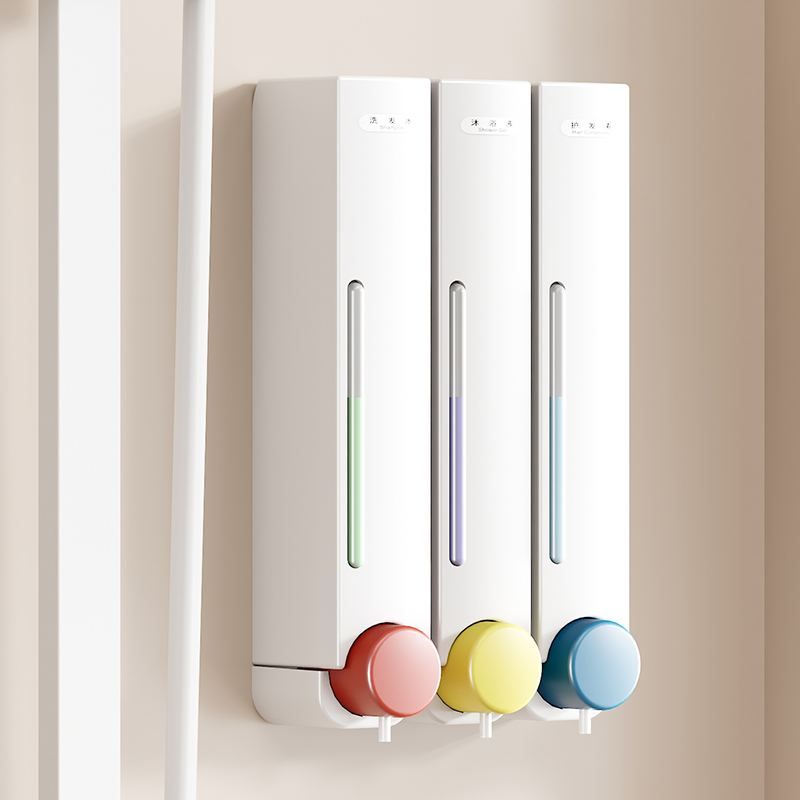 北欧酒店同款洗发沐浴露分装瓶子皂液器壁挂式厨房给皂洗手液机器