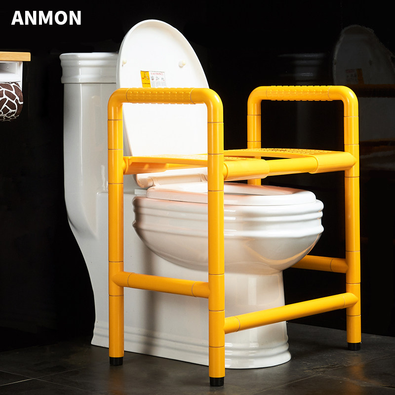 老人坐便扶手沐浴椅两用卫生间不锈钢老人残疾人尼龙洗澡凳马桶椅
