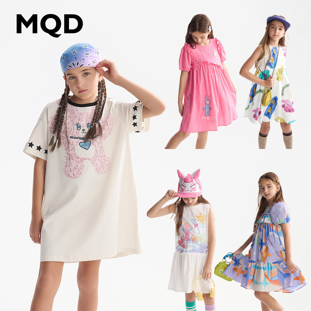 MQD马骑顿女童夏季速干连衣裙图片
