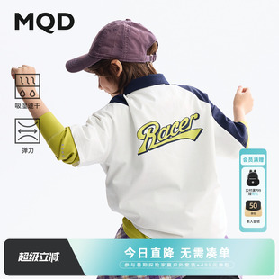 新款 男童polo衫 2025夏季 T恤运动上衣 儿童短袖 吸湿速干 MQD童装