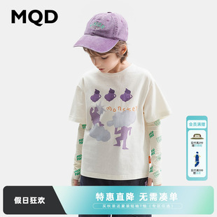 细腻柔软男女童短袖 儿童纯棉T恤夏装 上衣 MQD童装 怪兽系列