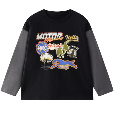 【弹力保型】MQD童装男童长袖T恤春秋宝宝衣服儿童长袖T恤打底衫