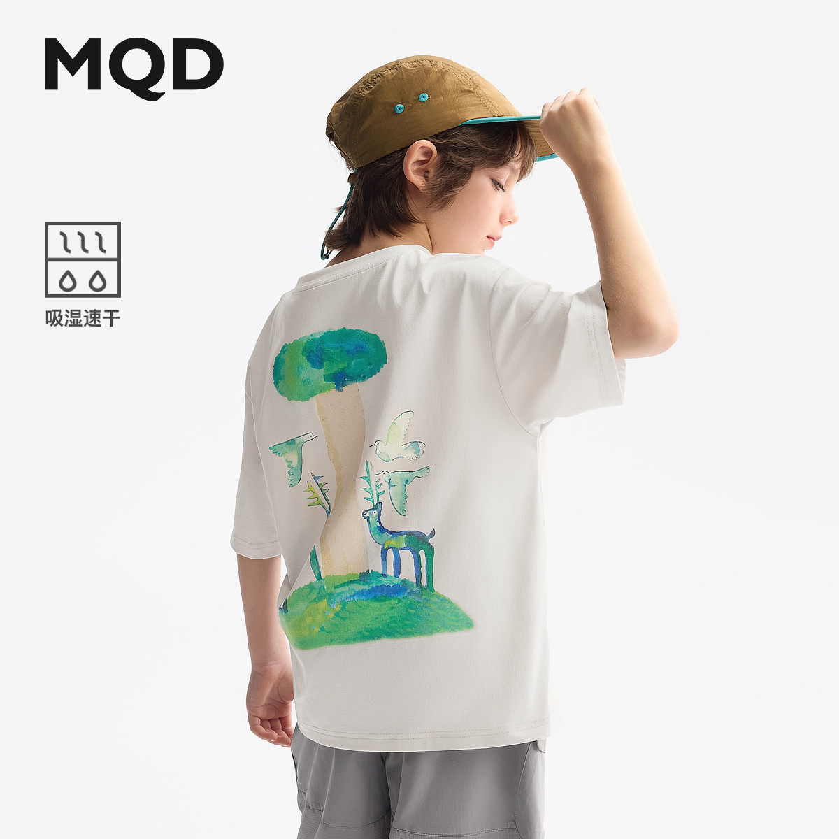 【吸湿速干】MQD童装男童短袖T恤夏装新款儿童卡通短袖上衣