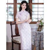 2026春夏显瘦复古高级感旗袍裙 小个子旗袍 新中式 国风改良年轻款