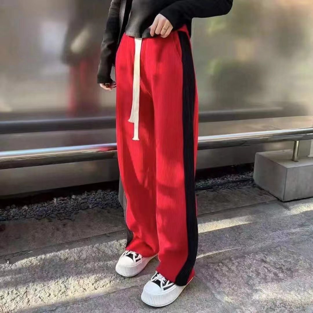 连帽两件套黑色女装宽松长袖卫衣