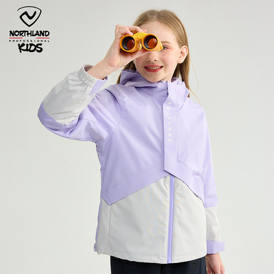 诺诗兰童装女童三合一冲锋衣