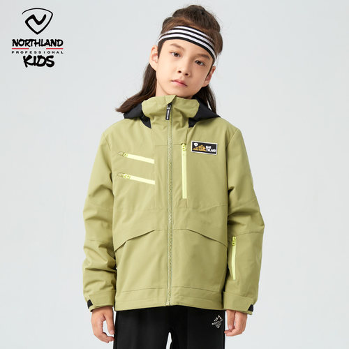 诺诗兰男女童单层摇粒绒保暖夹克