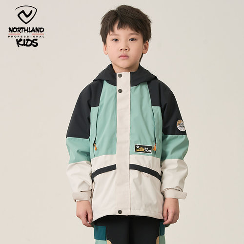 诺诗兰儿童冲锋衣三合一摇粒夹克