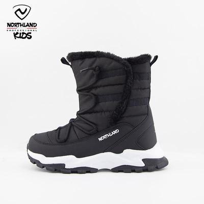 儿童雪地靴女童防水加绒高筒靴