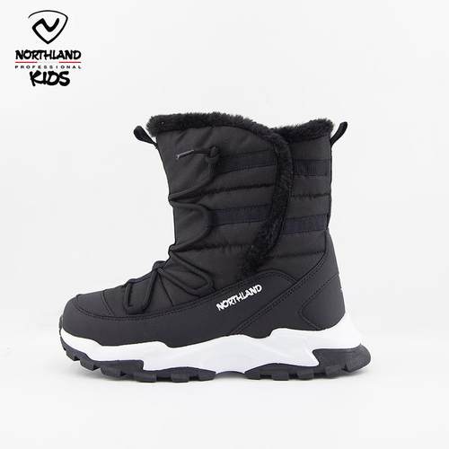 儿童雪地靴女童防水加绒高筒靴