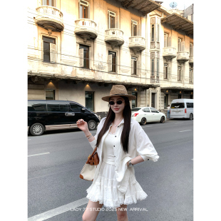 初恋少女裙 七哥viki 定位压褶蓬蓬设计感温柔甜美蛋糕半裙