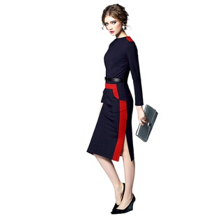 new 100836 dress春潮欧美a字裙中长连衣裙 化私人定制 奈昕个性