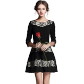 化私人订制112554 new dress女装 奈昕个性 熟女气质收腰显瘦春款 连