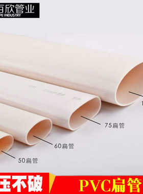 PVC扁管50 63 75 110椭圆管地漏移位器洗衣机下水移位 圆扁管配件