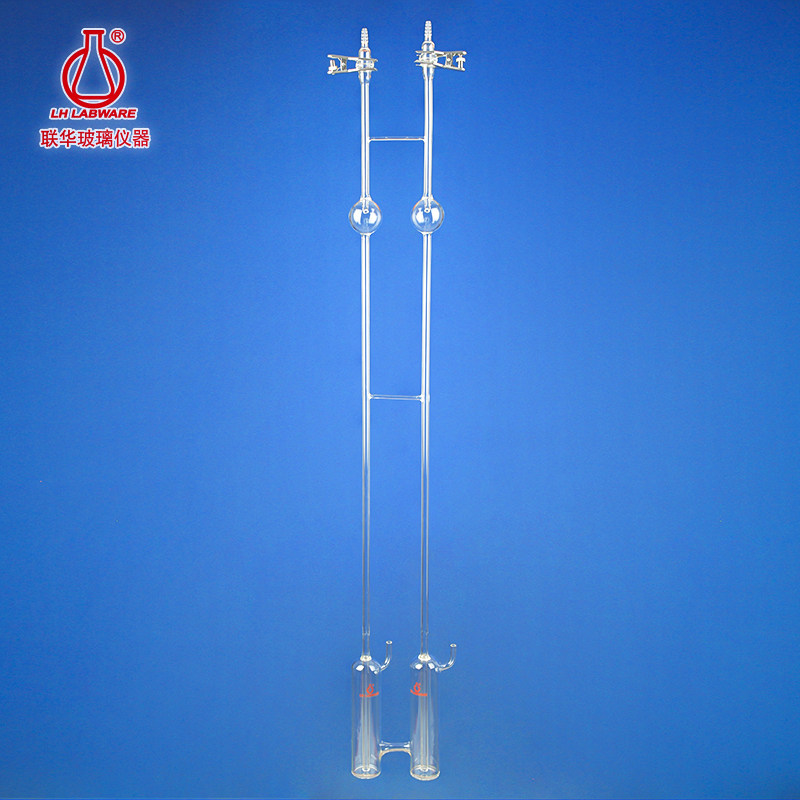 双管水银鼓泡压力计联华玻璃仪器lh-465