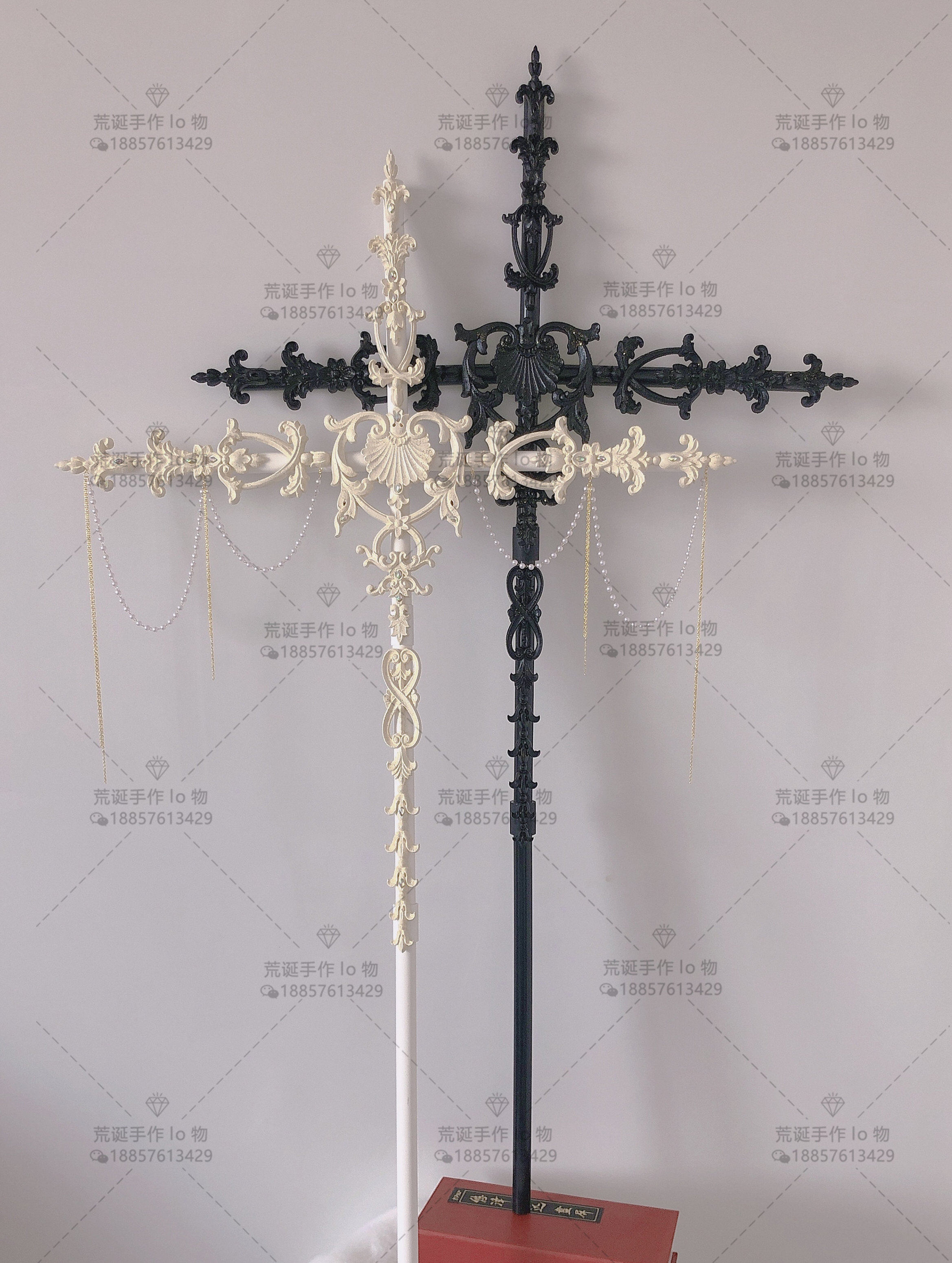 lolita权杖手杖龙骨墓园暗黑搞死哥特十字架cos道具走秀拍照