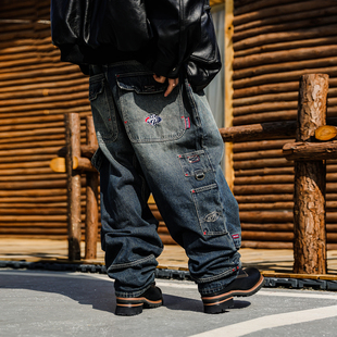 633版 牛仔长裤 型重磅洗水宽松肥大男 1994泥染做旧工装 ACUSAJEANS