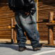 ACUSAJEANS 型重磅洗水宽松肥大男 633版 1994泥染做旧工装 牛仔长裤
