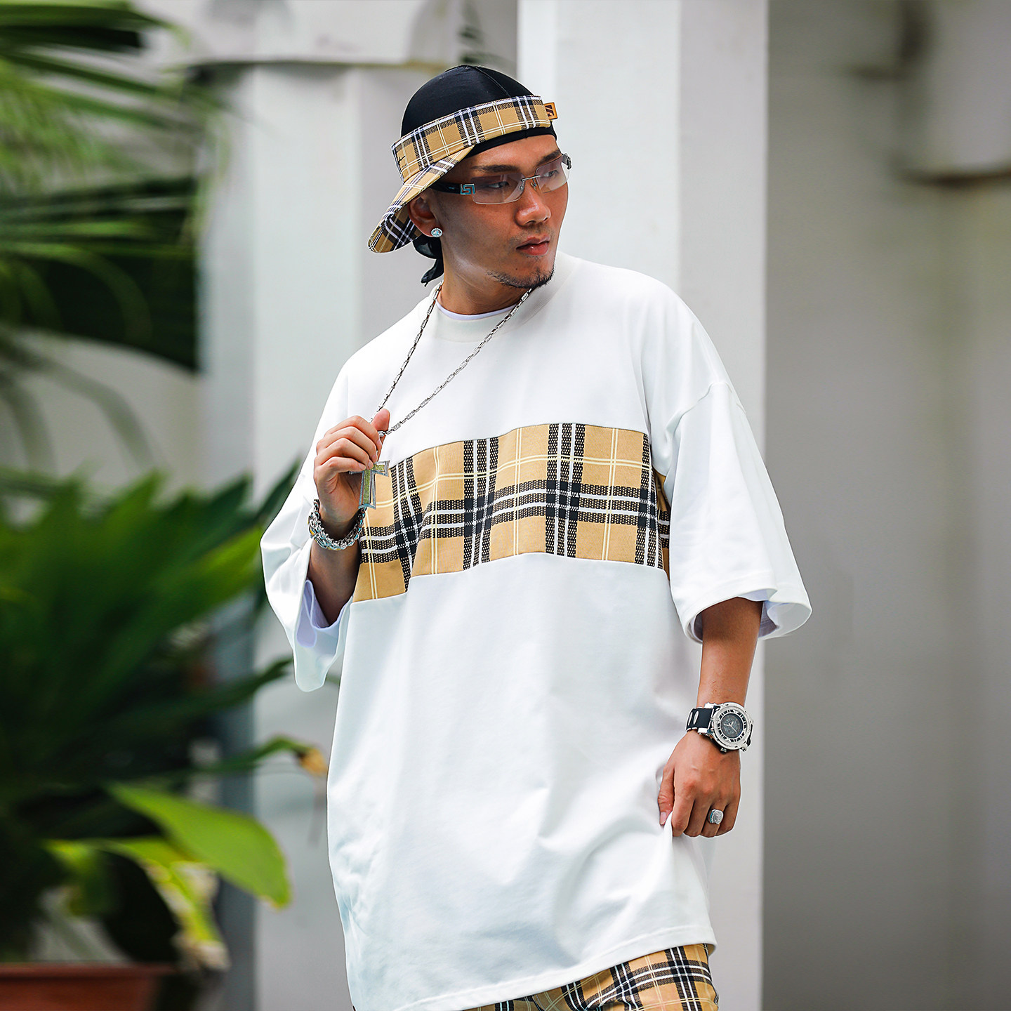 美式嘻哈肥大宽松短袖T恤新疆棉