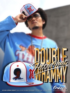 ACUSA 年帽型 复古全封HIPHOP棒球帽花瓣撞色拼接阿福头刺绣多色元