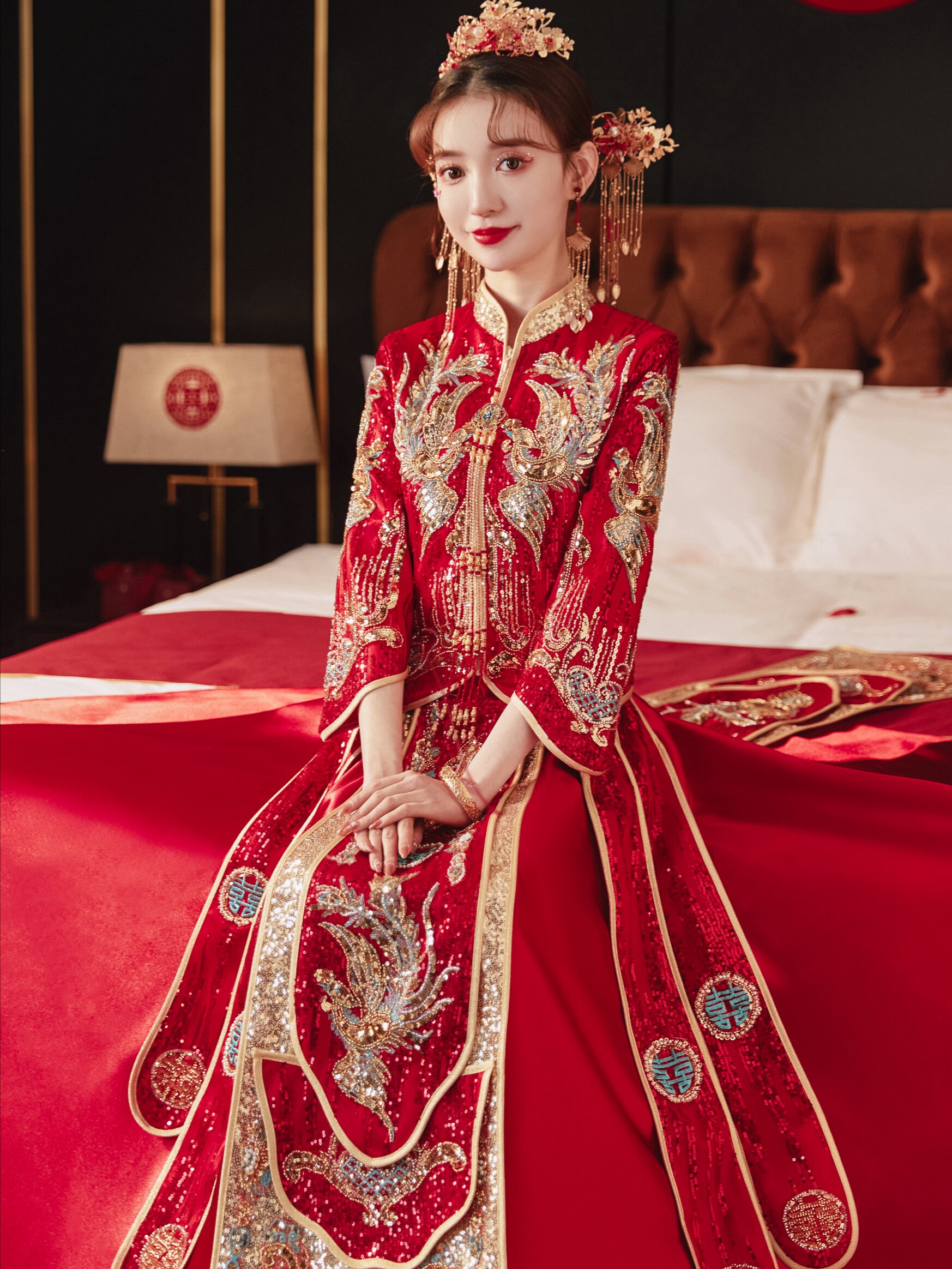 秀禾服2023年新款新娘结婚礼服高端中式嫁衣女龙凤褂小个子敬酒服